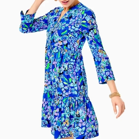 Lilly Pulitzer Alaina dress in blue size medium - Picture 9 of 10